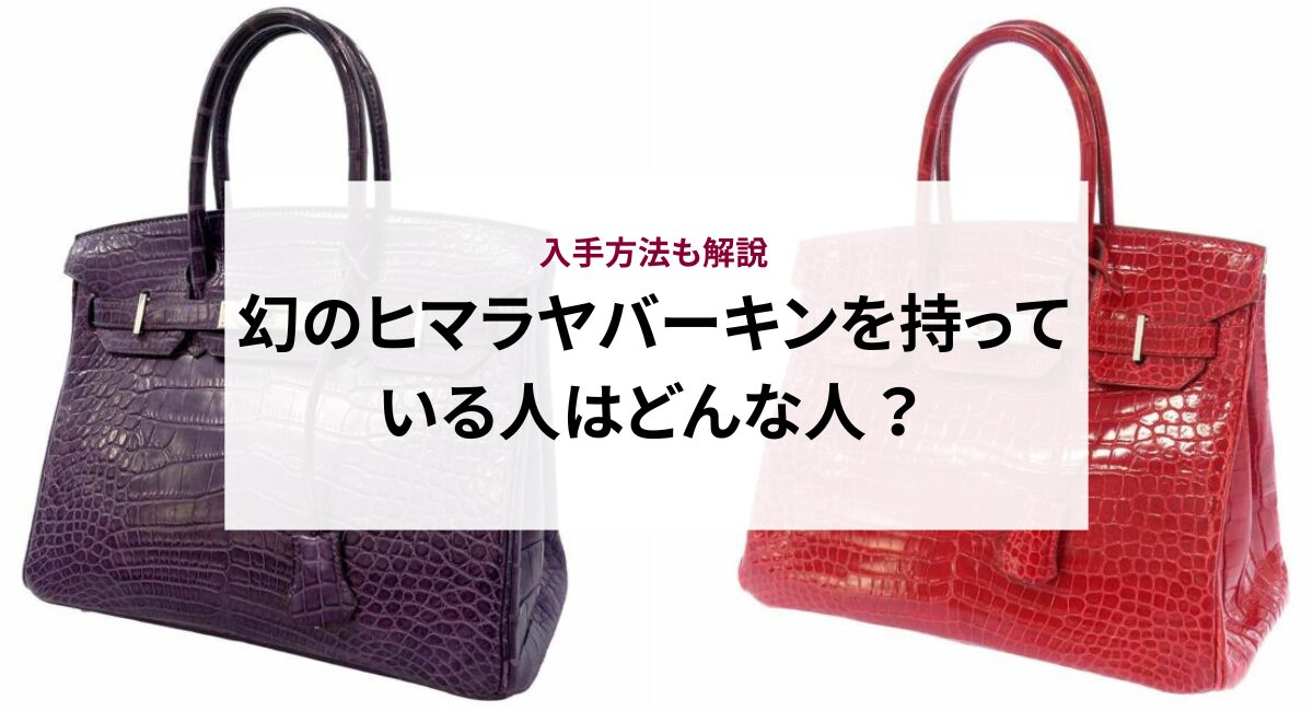幻のヒマラヤバーキンを持っている人はどんな人？入手方法も解説