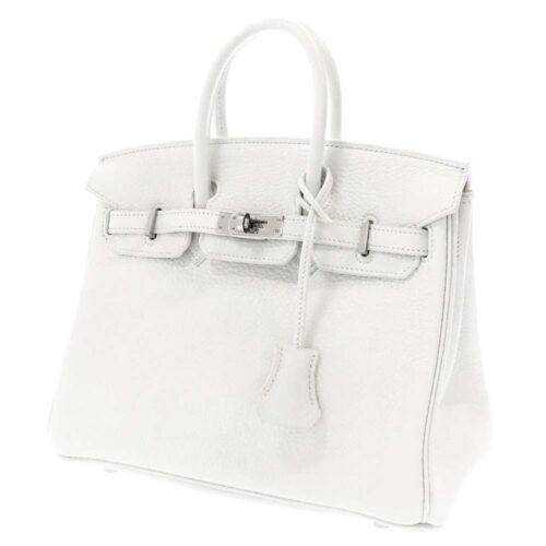 エルメス バーキン25 ホワイト/シルバー金具 トリヨンクレマンス C刻印 HERMES Birkin SPO 