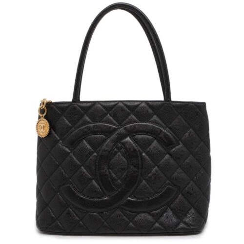 シャネル トートバッグ 復刻トート ココマーク マトラッセ キルティング キャビアスキン