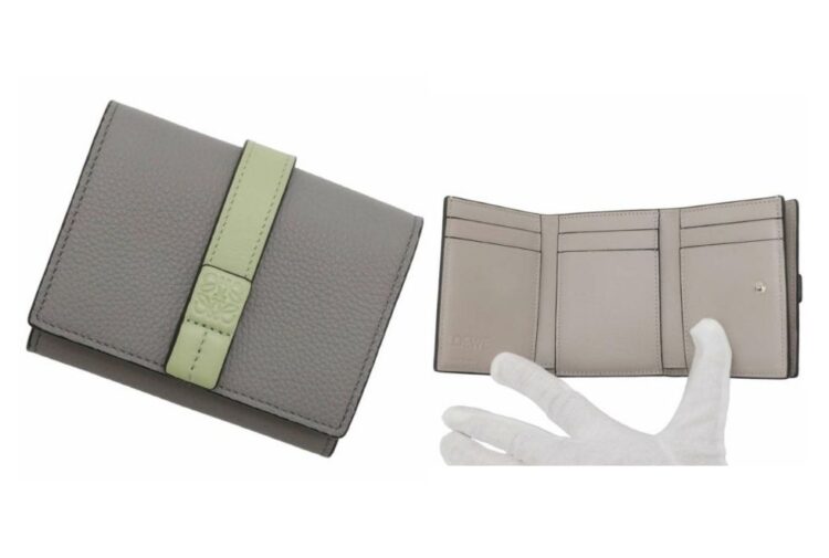 ロエベ トライフォールド ウォレット レザー C660TR2X01