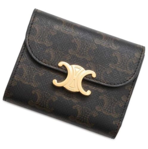 セリーヌ：三つ折り財布 スモール トリオンフウォレット 10D782CQH