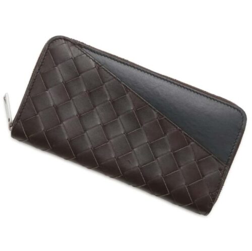 ボッテガヴェネタ:長財布 イントレチャート ラウンドファスナー