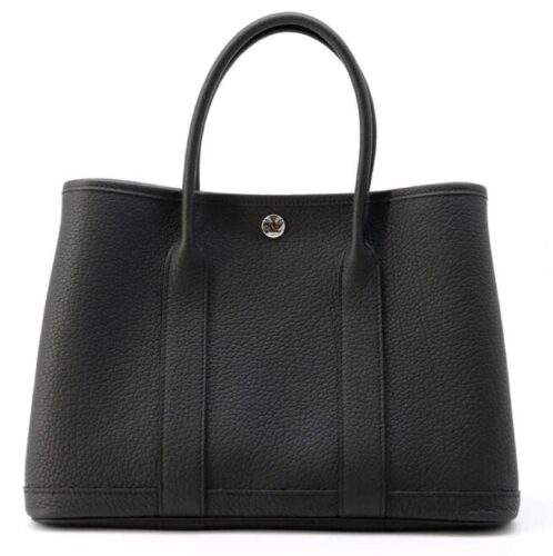 1.エルメス トートバッグ ガーデンパーティTPM ブラック/シルバー金具 ネゴンダ