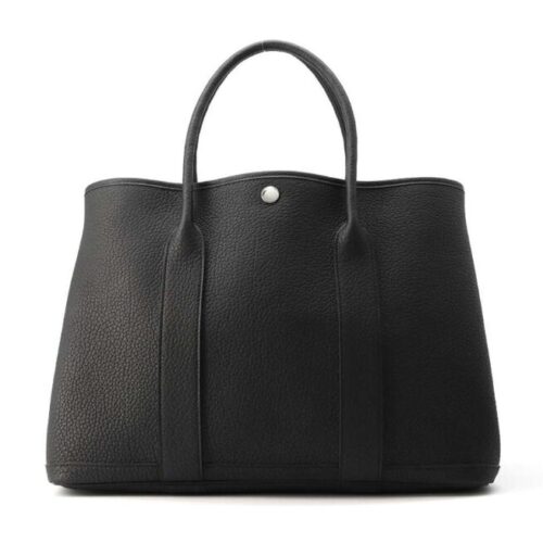 2.エルメス トートバッグ ガーデンパーティPM ブラック/シルバー金具 ネゴンダ