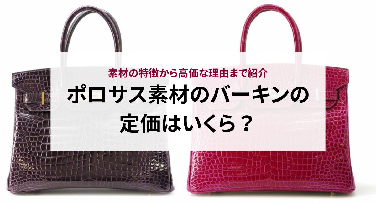 ポロサス素材のバーキンの定価はいくら？素材の特徴から高価な理由まで 