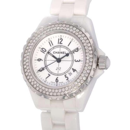 シャネル J12 ベゼルダイヤ H0967 CHANEL 腕時計 ウォッチ 白文字盤 安心保証