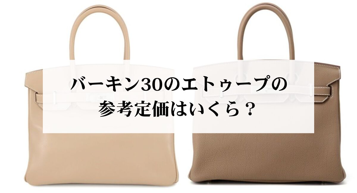 【2026年最新】バーキン30のエトゥープの参考定価はいくら?