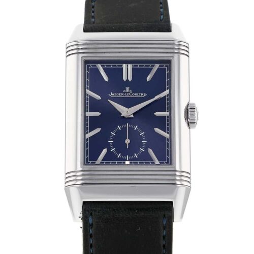 ジャガールクルト レベルソ トリビュート デュオ JAEGER-LE COULRE Q3988482 腕時計 ブルー/ホワイト文字盤 【安心保証】