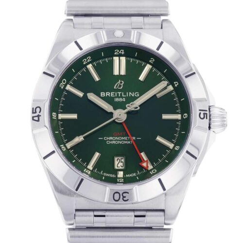 ブライトリング クロノマット オートマチック GMT 40 A32398101L1A1 グリーン文字盤