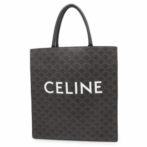 セリーヌ トートバッグ トリオンフ バーティカルカバ 191492 CELINE 黒 安心保証