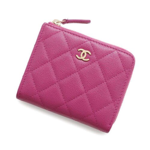 シャネル コインケース マトラッセ ココマーク キャビアスキン AP3999 CHANEL 財布 カードケース L字ファスナー 【安心保証】