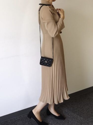 マトラッセ リボンチェーンショルダーバッグ