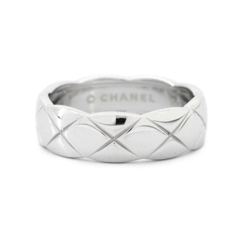 シャネル リング ココ クラッシュ コレクション リング ミディアム K18WGホワイトゴールド サイズ59 J10570 CHANEL 指輪 ジュエリー 【安心保証】