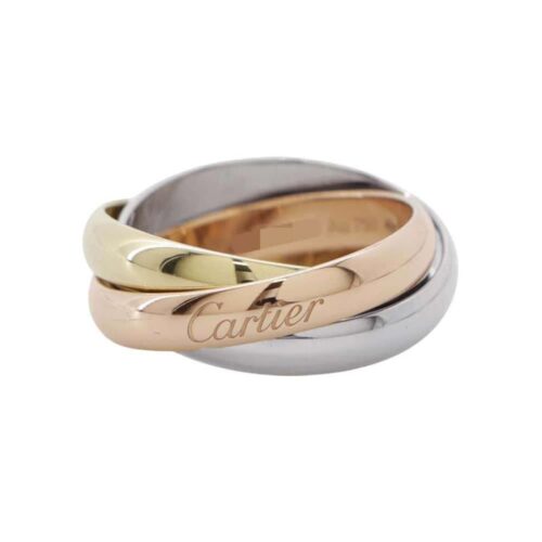 カルティエ リング トリニティ クラシックモデル K18PG/K18WG/K18YG リングサイズ52 B4234200 Cartier ジュエリー 【安心保証】