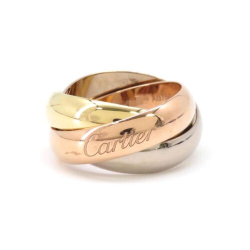 カルティエ リング トリニティLM ラージ K18YG/K18PG/K18WG サイズ52 B4052852 【安心保証】