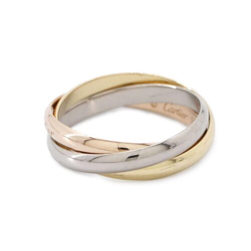 カルティエ リング トリニティ スモール K18YG/K18WG/K18PG リングサイズ56 B4086156 Cartier 指輪 【安心保証】