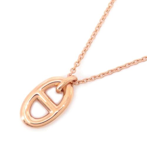 エルメス ネックレス シェーヌダンクル ファランドール PM K18PGピンクゴールド HERMES ジュエリー