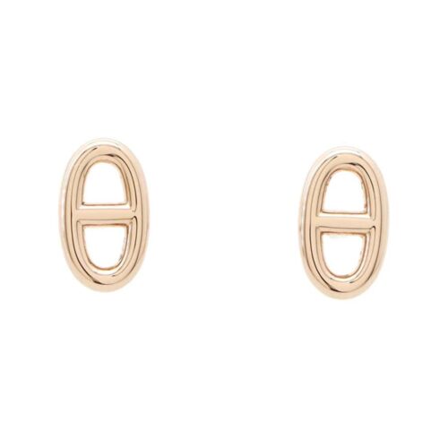 エルメス ピアス シェーヌダンクル ファランドール TPM K18PGピンクゴールド HERMES ジュエリー スタッドピアス 【安心保証】