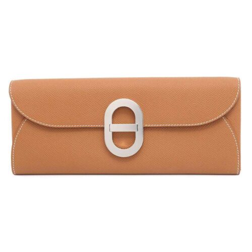 エルメス 長財布 シェーヌダンクル トゥーゴー ゴールド/シルバー金具 エプソン B刻印