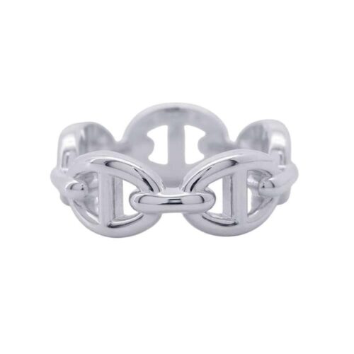 エルメス リング シェーヌダンクル アンシェネPM SV925シルバー リングサイズ50 HERMES ジュエリー