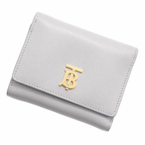 バーバリー 三つ折り財布 TBロゴ コンパクトウォレット レザー