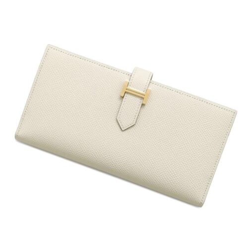 エルメス 長財布 ベアンスフレ クレ/ゴールド金具 エプソン W刻印 HERMES 財布