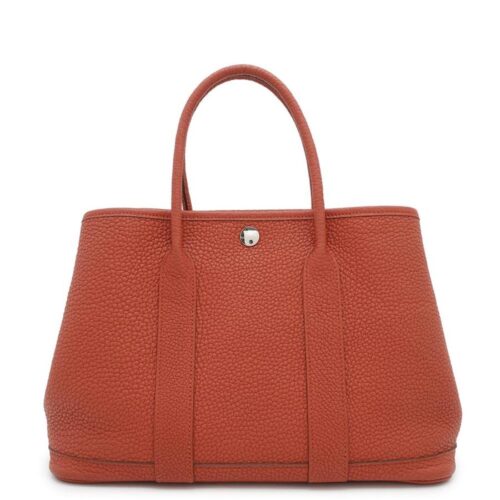 エルメス トートバッグ ガーデンパーティTPM サンギーヌ/シルバー金具 ネゴンダ W刻印 HERMES Garden Party