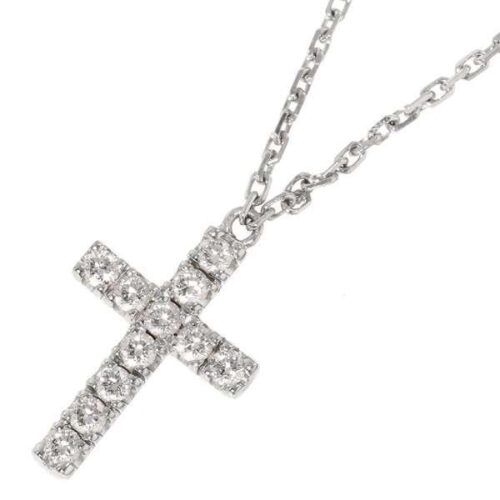 ルティエ ネックレス シンボルクロス ダイヤモンド