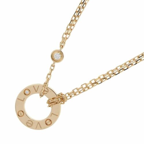 カルティエ ネックレス ラブ サークル ネックレス ダイヤモンド2P