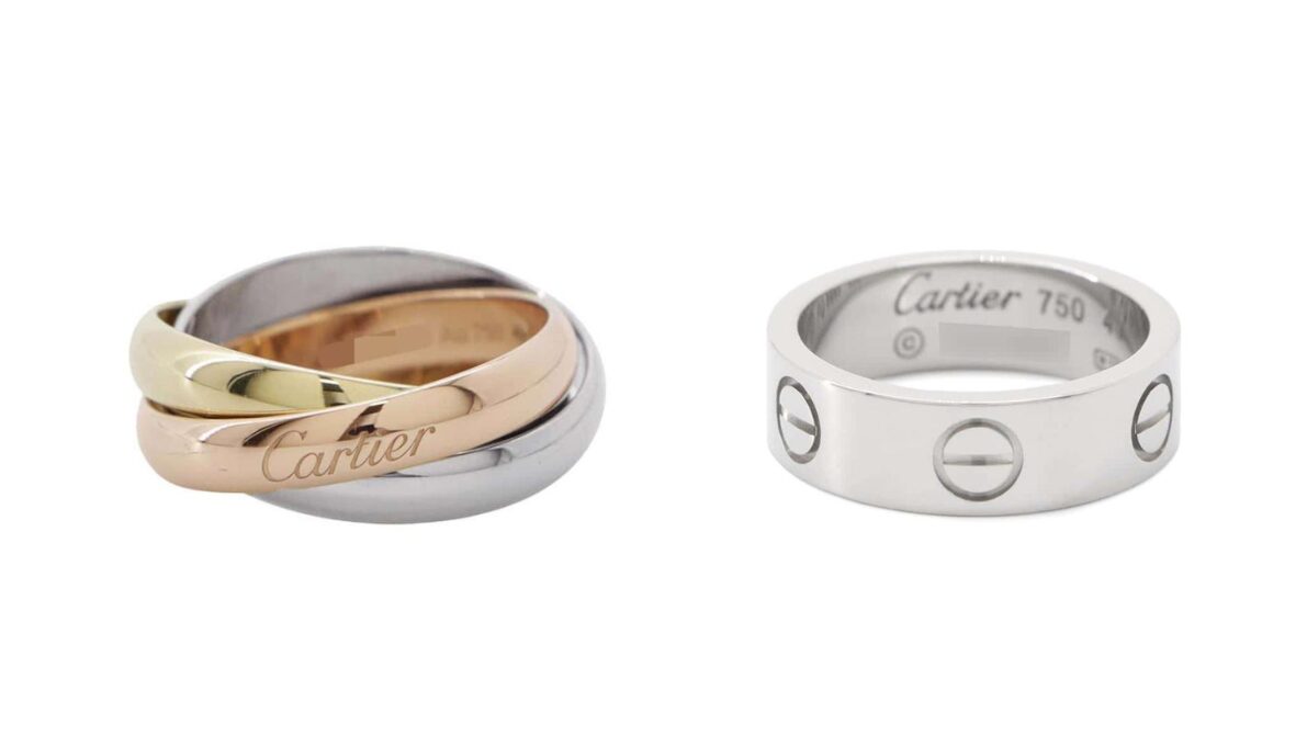 ミニラブリング】カルティエ CARTIER ホワイトゴールド 1Pダイヤ K18WG