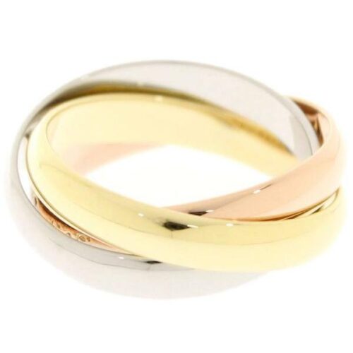 カルティエ リング トリニティ ドゥ カルティエ K18PGピンクゴールド K18WGホワイトゴールド K18YGイエローゴールド スリーゴールド