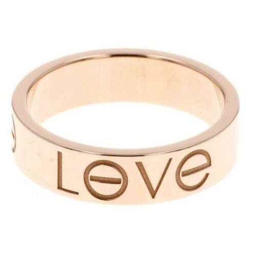 カルティエ リング ラブリング LOVE ロゴ K18PGピンクゴールド リングサイズ58 Cartier ジュエリー 