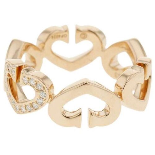 カルティエ リング Cハート ハート＆シンボル ダイヤモンド K18PGピンクゴールド リングサイズ53 B4047400 Cartier 指輪 ジュエリー ダイアモンド