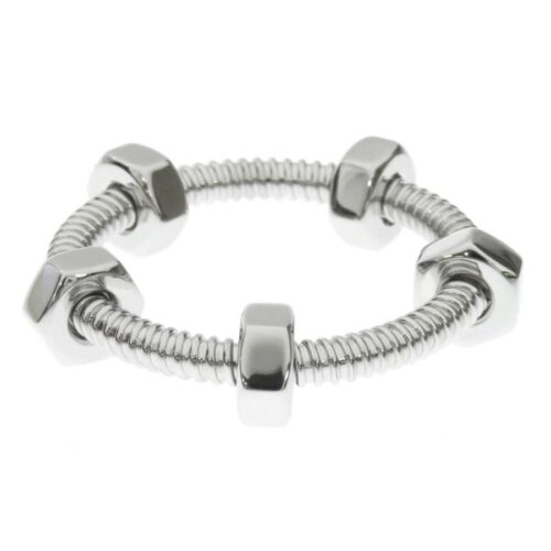 カルティエ リング エクル・ドゥ・カルティエ K18WG サイズ55 B4227400 Cartier 指輪 ナット 【安心保証】