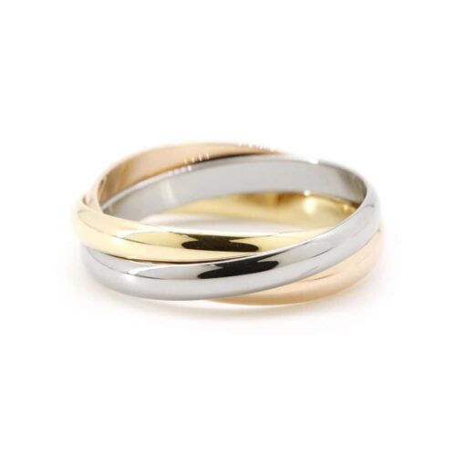 カルティエ リング トリニティSM K18YG/K18WG/K18PG サイズ58 B4086158 Cartier 指輪 ジュエリー 【安心保証】