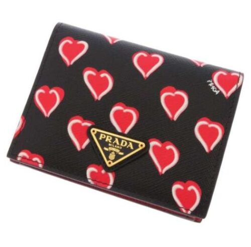 プラダ：プラダ 二つ折り財布 サフィアーノ SAFFIANO METAL