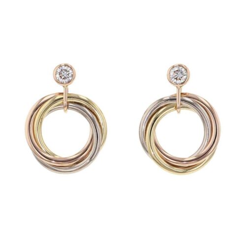 カルティエ　トリニティ　ピアス