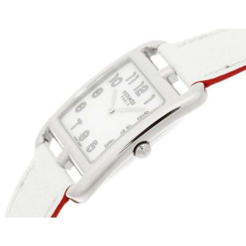 ５．エルメス ケープコッド レザーストラップ 白 エプソン X刻印 CC3.710