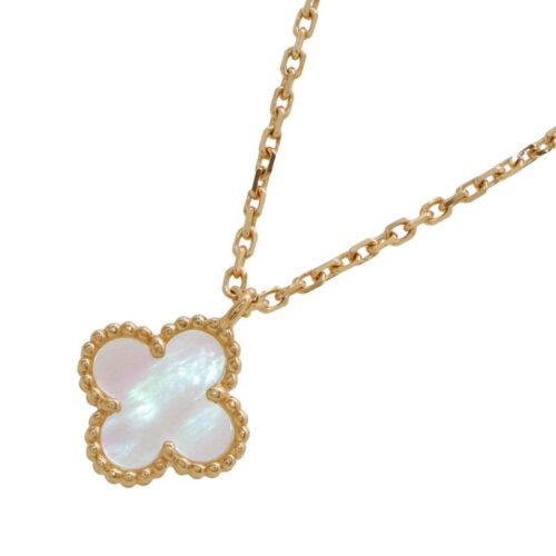 ヴァンクリーフ&アーペル ネックレス スウィート アルハンブラ ペンダント マザーオブパール K18YGイエローゴールド VCARF69100