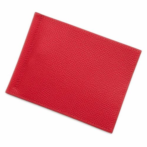 エルメス 二つ折り財布 ポーカーGM ルージュピマン