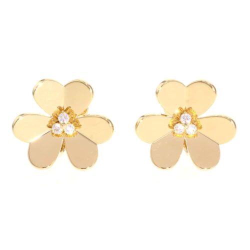 ヴァンクリーフ&アーペル ピアス フリヴォル イヤリング ラージ ダイヤモンド 6P 0.32ct K18YGイエローゴールド VCARB65900