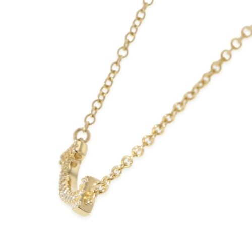 ティファニー ネックレス Tスマイル ペンダント ミニ ダイヤモンド