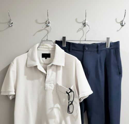 コーディネート2.ポロシャツと合わせてスポーティーな美しさをアピール