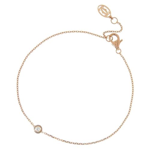 カルティエ ブレスレット ダムール スモールモデル ダイヤモンド 0.09ct K18PGピンクゴールド B6040300 ジュエリー 