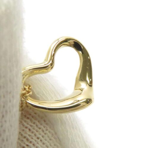 ティファニー ネックレス エルサ・ペレッティ オープンハート ペンダント K18YGイエローゴールド Tiffany&Co. ジュエリー 【安心保証】