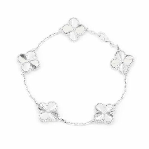 ヴァンクリーフ＆アーペル ブレスレット ヴィンテージ アルハンブラ ブレスレット 5モチーフ ギヨシェ