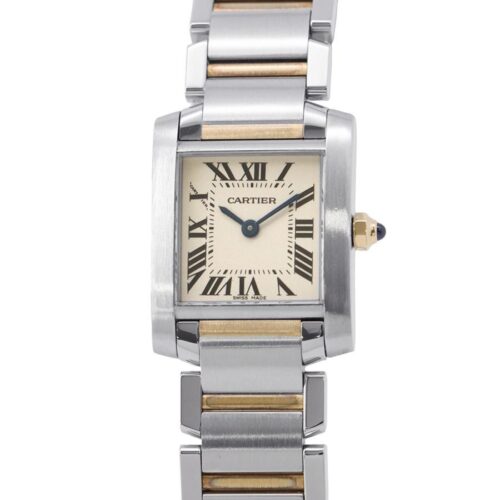 カルティエ タンク フランセーズ SM W51007Q4 Cartier 腕時計 クォーツ 白文字盤 