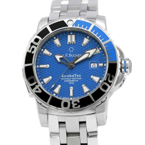 カール F.ブヘラ パトラビ スキューバテック CARL F. BUCHERER 腕時計 ブルー文字盤 