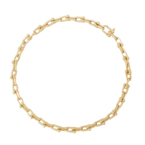 ティファニー ネックレス ハードウェア リンク ネックレス ミディアム K18YGイエローゴールド 70751119 Tiffany&Co. 