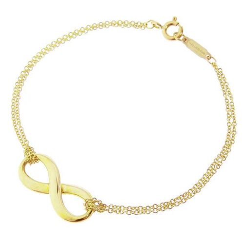 ティファニー ブレスレット インフィニティ ダブル K18YGイエローゴールド Tiffany&Co. ジュエリー